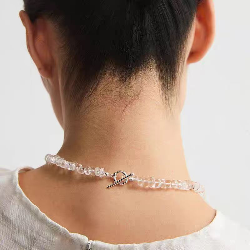 Clear Quartz & Green Fluorite Clarity Necklace product image 3