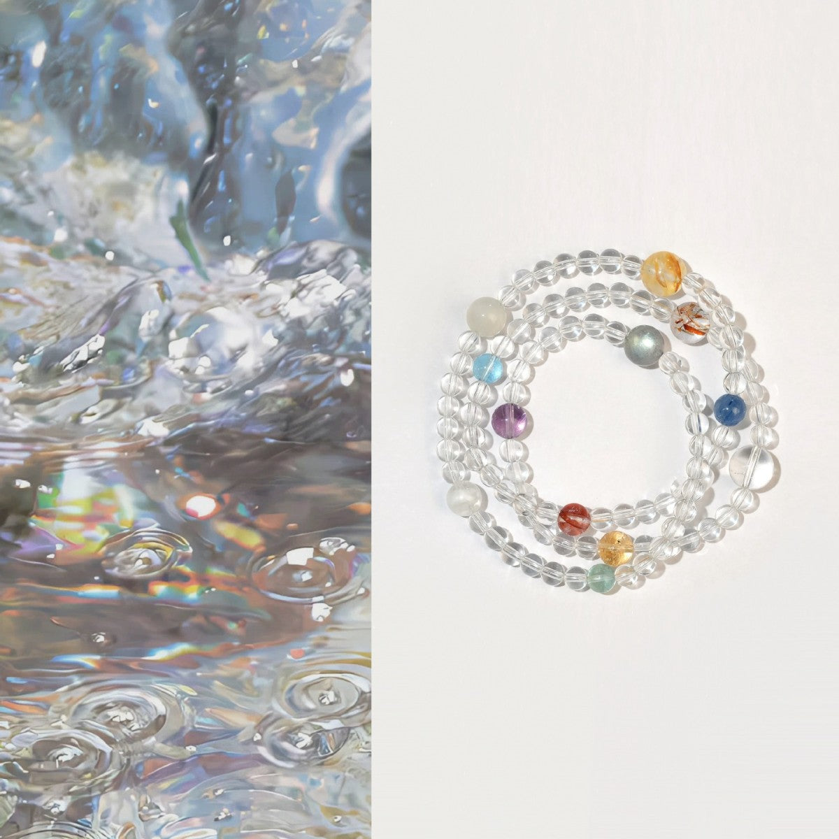 Clear Quartz Seven Treasures Convertible Wrap product image 1