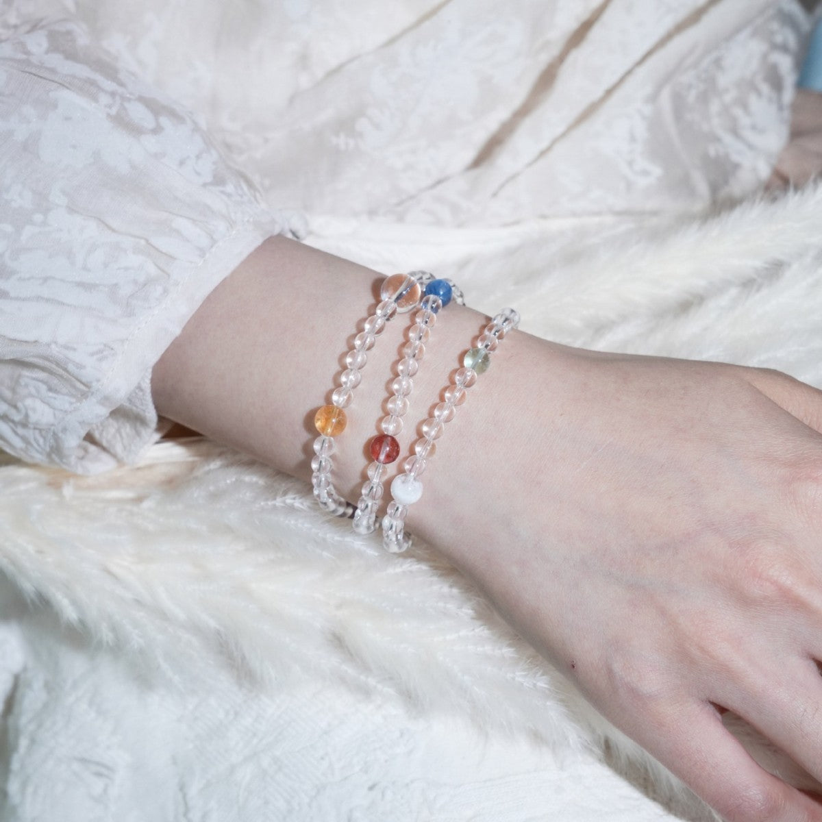 Clear Quartz Seven Treasures Convertible Wrap product image 2