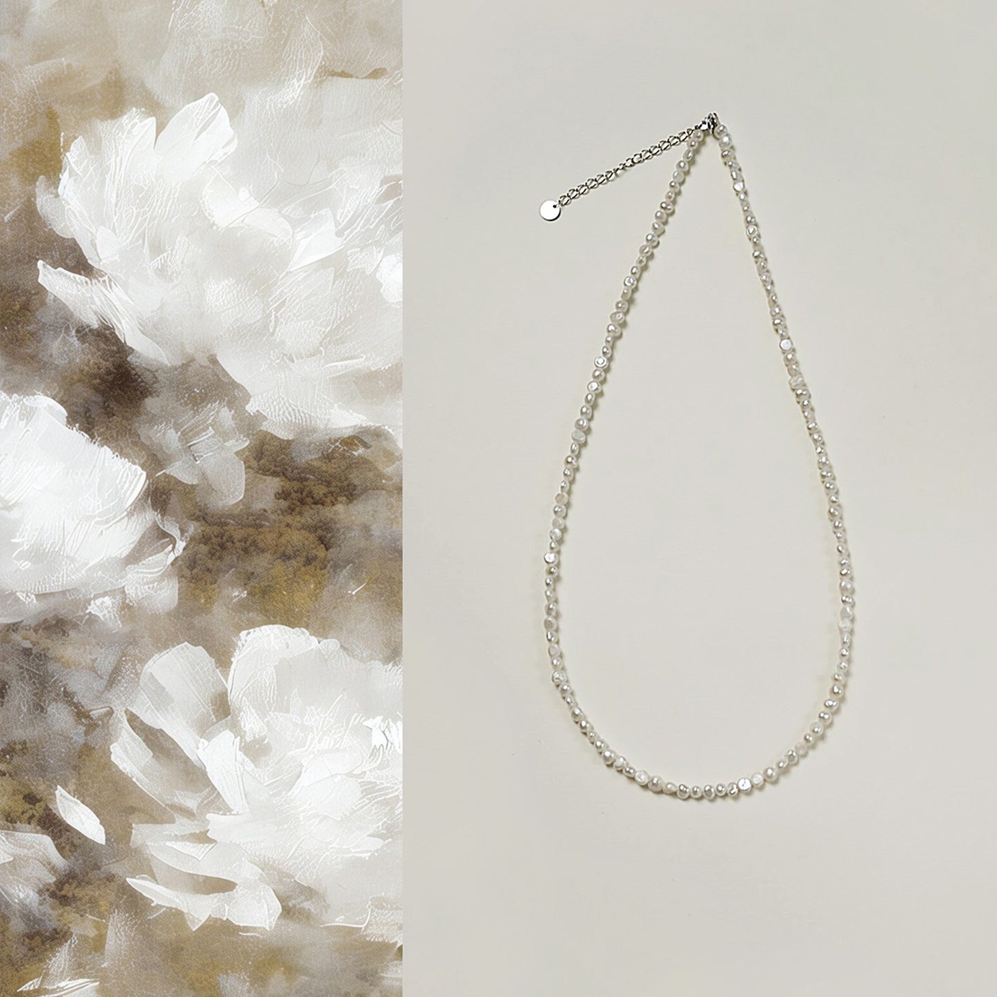 Mini Baroque Pearl Serenity Necklace product photo 1
