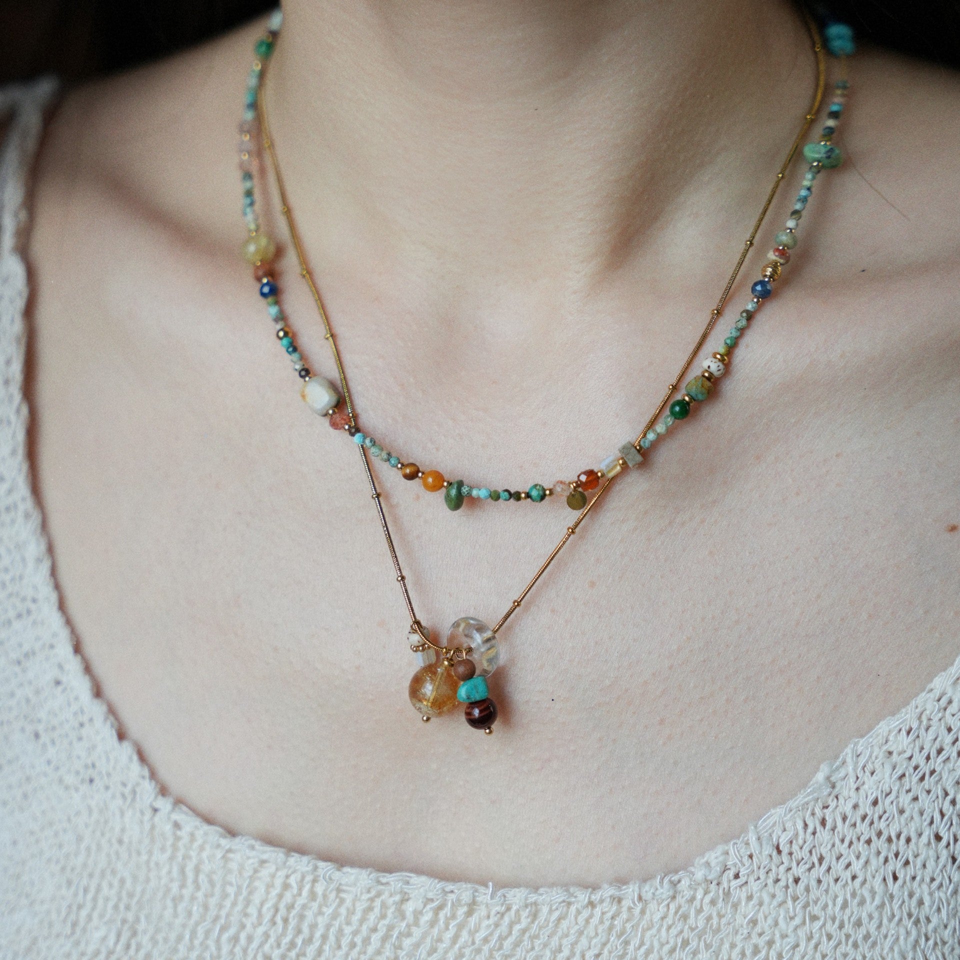 Oakmoss Turquoise Grounding Necklace product photo 2