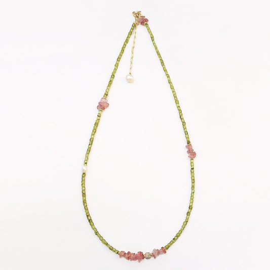 Peridot & Rose Quartz Renewal Necklace product image 1