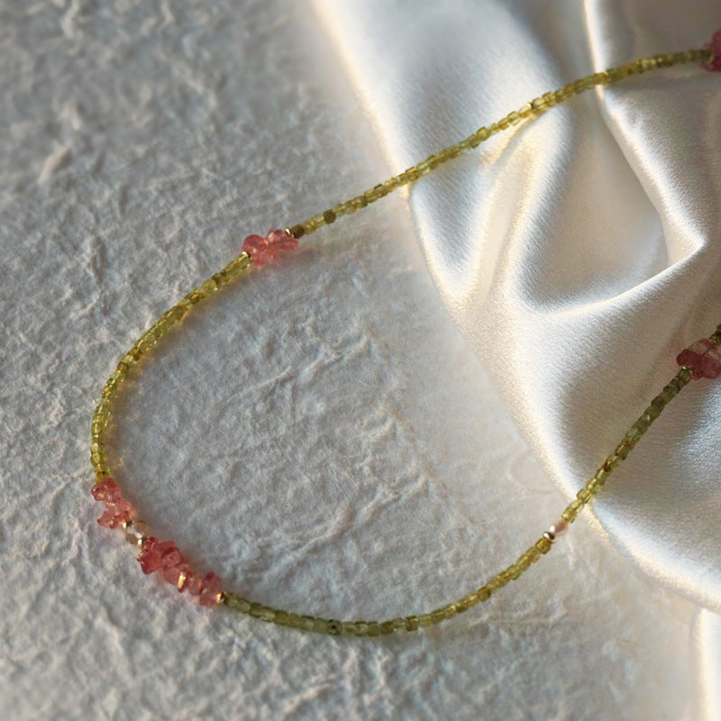 Peridot & Rose Quartz Renewal Necklace product image 3